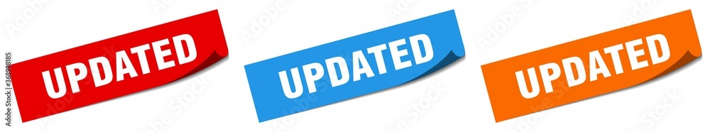 updated paper peeler sign set. updated sticker updated paper peeler sign set. updated sticker