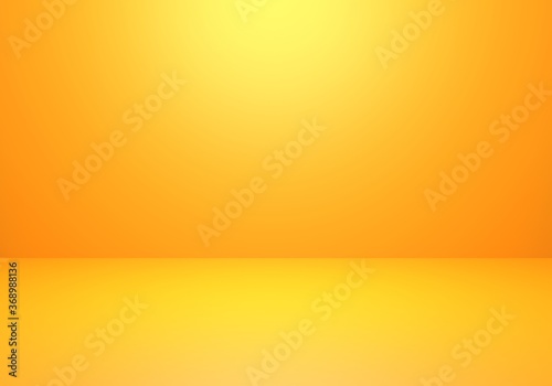3d rendering of empty orange abstract minimal concept background. Scene for advertising, cosmetic ads, showcase, presentation, website, banner, cream, fashion. Illustration. Product display