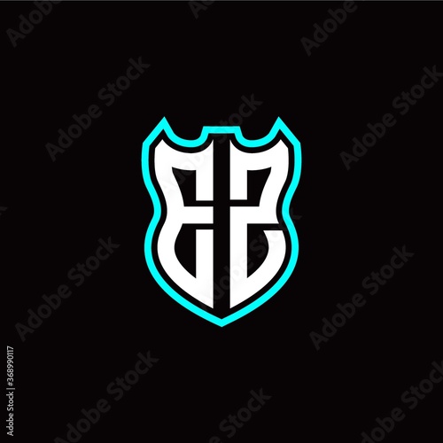 Free Download E Z initial logo design with shield shape - GFXLoad