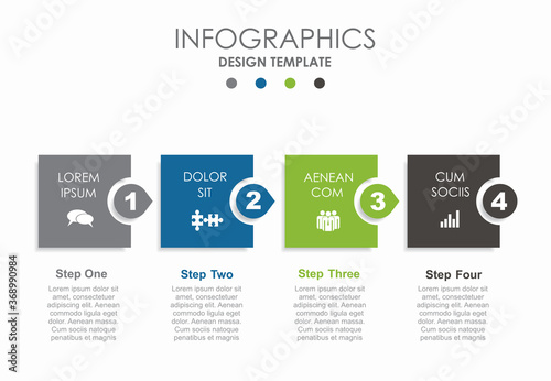 Infographic design template with place for your data. Vector illustration.