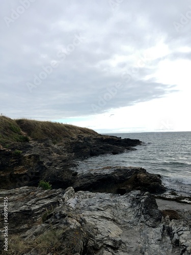 Brittany cliffs in calm weather
