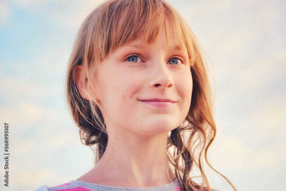 Portrait of the girl in good mood