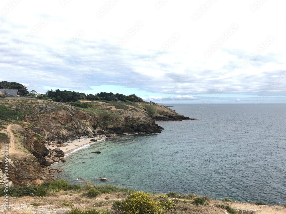 Fototapeta premium Brittany cliffs in calm weather