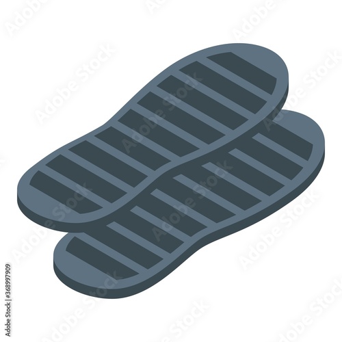 Shoe repair insoles icon. Isometric of shoe repair insoles vector icon for web design isolated on white background