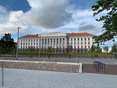 Siauliai State College building at city centre. Siauliai   Lithuania.