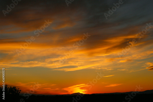Summer sunset over Mont Ventoux in Provence © Callen Verdon