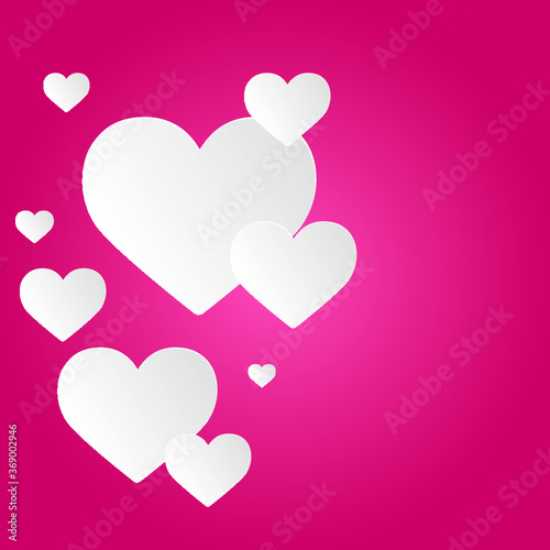 pink hearts background