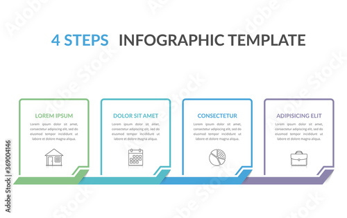 4 Steps - Infographic Template