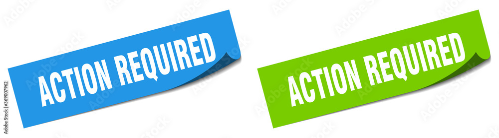 action required paper peeler sign set. action required sticker action required paper peeler sign set. action required sticker