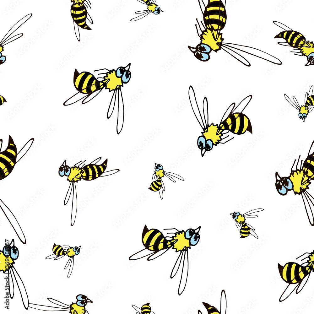 wasp bee pattern