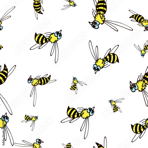 wasp bee pattern © Валерия Гранд