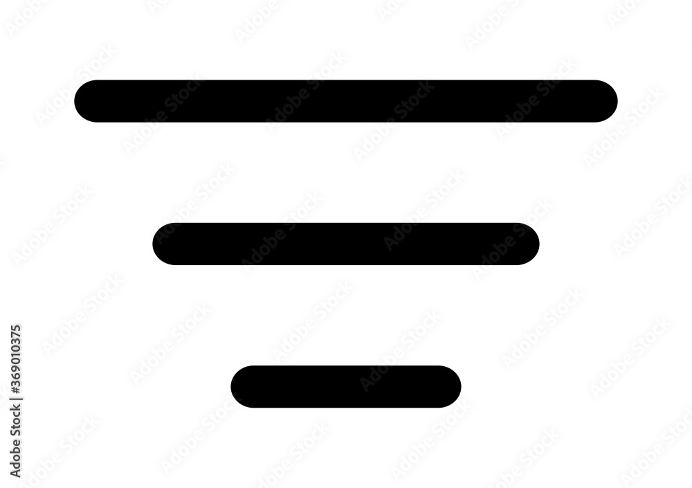 sort Vector Icon for apps and website sort Vector Icon for apps and website