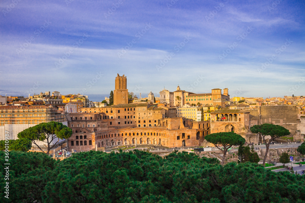 Panorama of Rome from the Capitoline hill