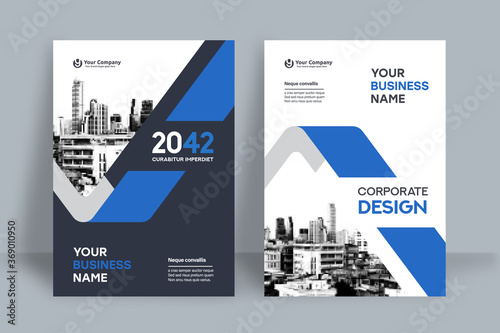 City Background Business Book Cover Design Template