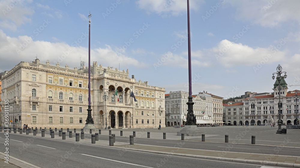 Naklejka premium Great Square in Trieste Italy