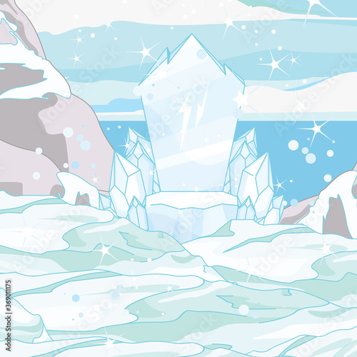 Winter Landscape with Ice Throne