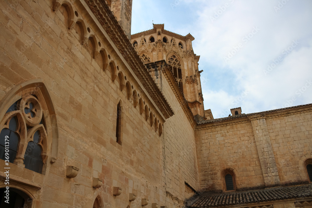 The Gothic dome of the Poblet monastery (cat. Reial Monestir de Santa Maria de Poblet).