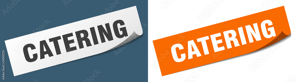 catering paper peeler sign set. catering sticker catering paper peeler sign set. catering sticker