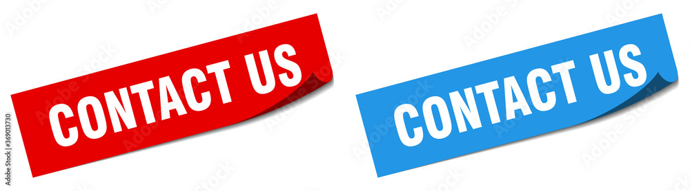contact us paper peeler sign set. contact us sticker contact us paper peeler sign set. contact us sticker