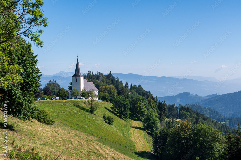 pilgrimage church at Frauenberg, Styria, Austria pilgrimage church at Frauenberg, Styria, Austria
