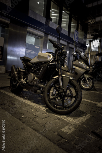 Motorcycle in the street