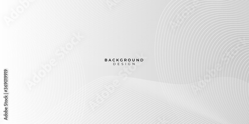 White abstract background with curve wave lines