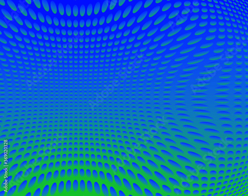 青色から緑色のグラデションの背景に継がんだドットのパターン02
