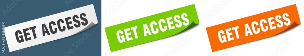 get access paper peeler sign set. get access sticker get access paper peeler sign set. get access sticker