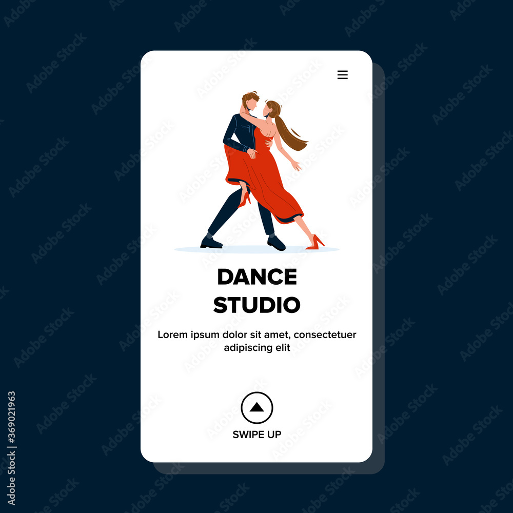 Dance Studio For Exercising And Repetition Vector