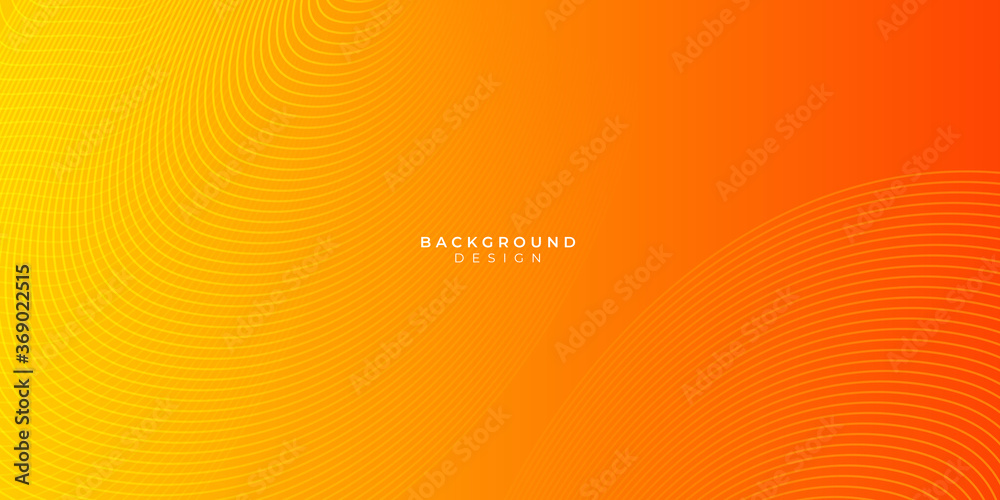 Orange abstract curve wave clean light gradient background - obrazy, fototapety, plakaty 
