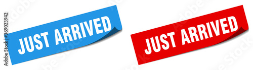 just arrived paper peeler sign set. just arrived sticker