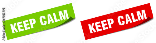 keep calm paper peeler sign set. keep calm sticker