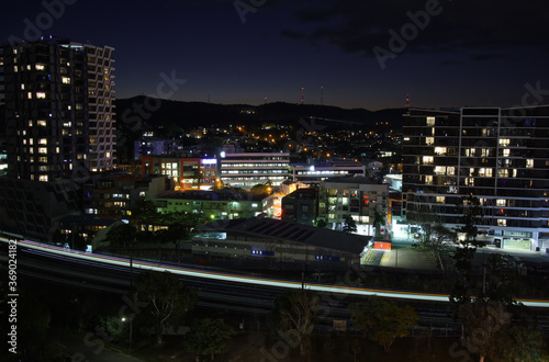 Brisbane City night skyline 