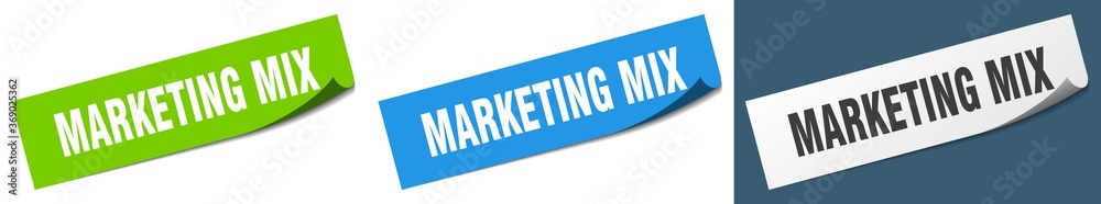 marketing mix paper peeler sign set. marketing mix sticker marketing mix paper peeler sign set. marketing mix sticker