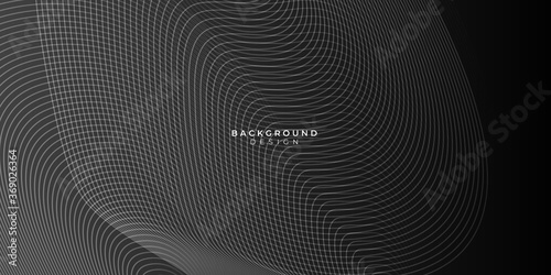 Abstract digital wave of lines. Futuristic point wave. Technology background vector. Vector illustration