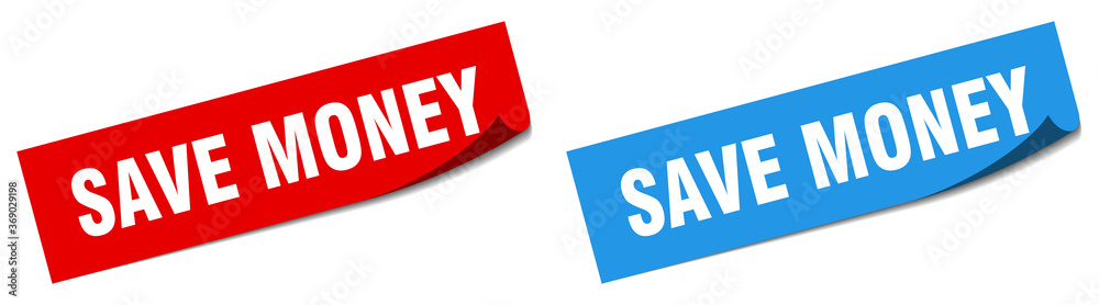 save money paper peeler sign set. save money sticker save money paper peeler sign set. save money sticker