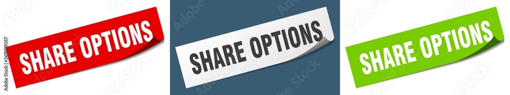 share options paper peeler sign set. share options sticker share options paper peeler sign set. share options sticker