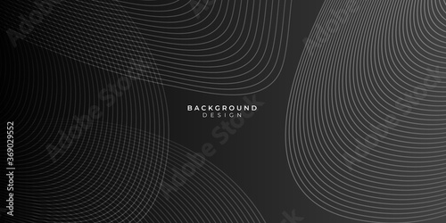 Black abstract background with dark concept. Vector Illustration.