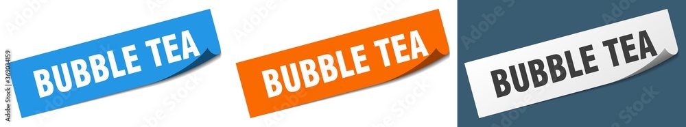 bubble tea paper peeler sign set. bubble tea sticker bubble tea paper peeler sign set. bubble tea sticker