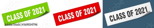 class of 2021 paper peeler sign set. class of 2021 sticker