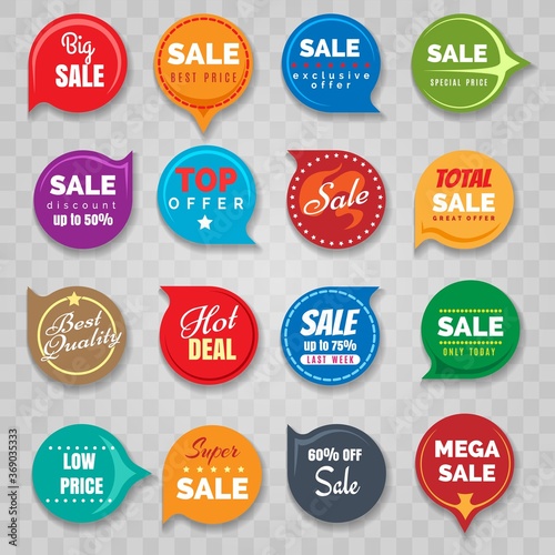 Quality badges set for sale