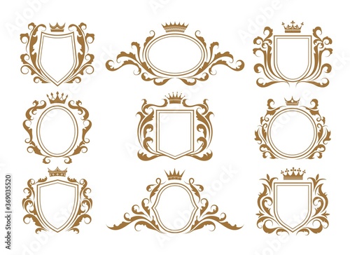 Luxury monogram shields