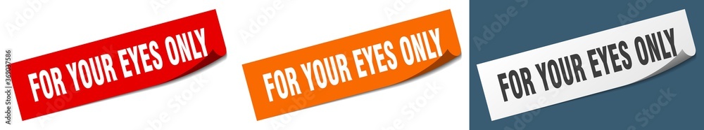 for your eyes only paper peeler sign set. for your eyes only sticker for your eyes only paper peeler sign set. for your eyes only sticker