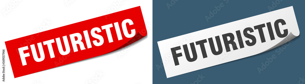 futuristic paper peeler sign set. futuristic sticker futuristic paper peeler sign set. futuristic sticker