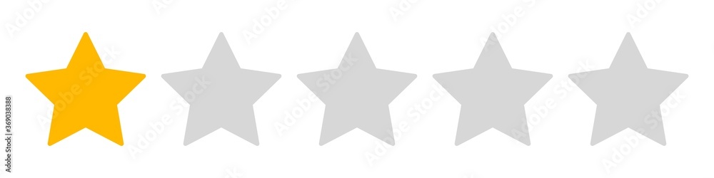 Fototapeta premium 5srs1 5starsratingsign 5srs - review - 5 stars icon. - 1 stars rating - grey and gold banner - 4to1 xxl g9838