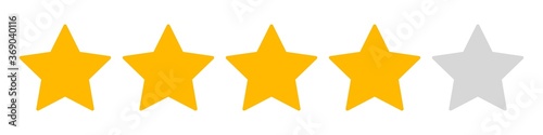 5srs4  5starsratingsign 5srs - review - 5 stars icon. - 4 stars rating - grey and gold banner - 4to1 xxl g9841 © fotohansel