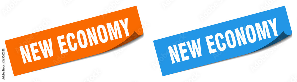 new economy paper peeler sign set. new economy sticker new economy paper peeler sign set. new economy sticker