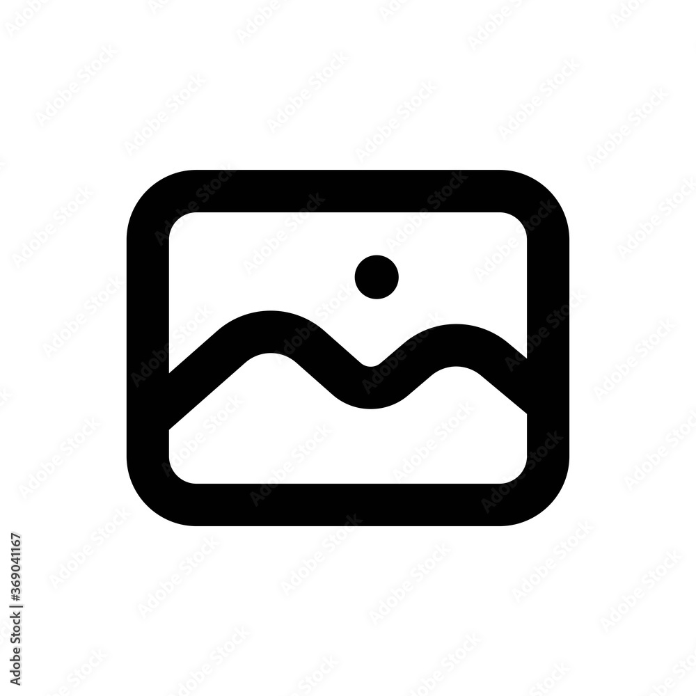 Gallery Line Icon - Vector Illustration Gallery Line Icon - Vector Illustration
