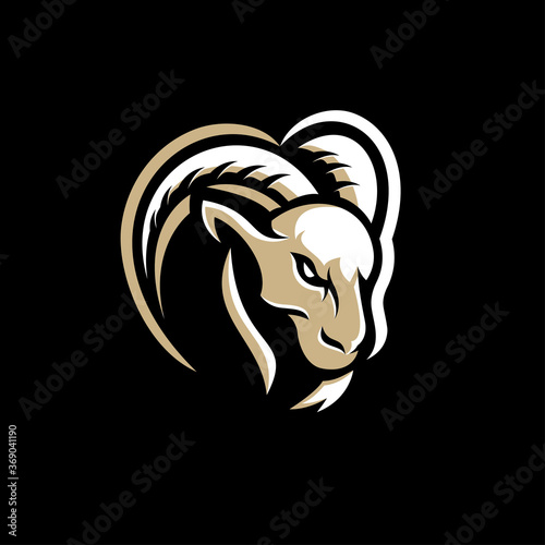 awesome goat logo vector illustrator