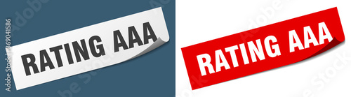 rating aaa paper peeler sign set. rating aaa sticker